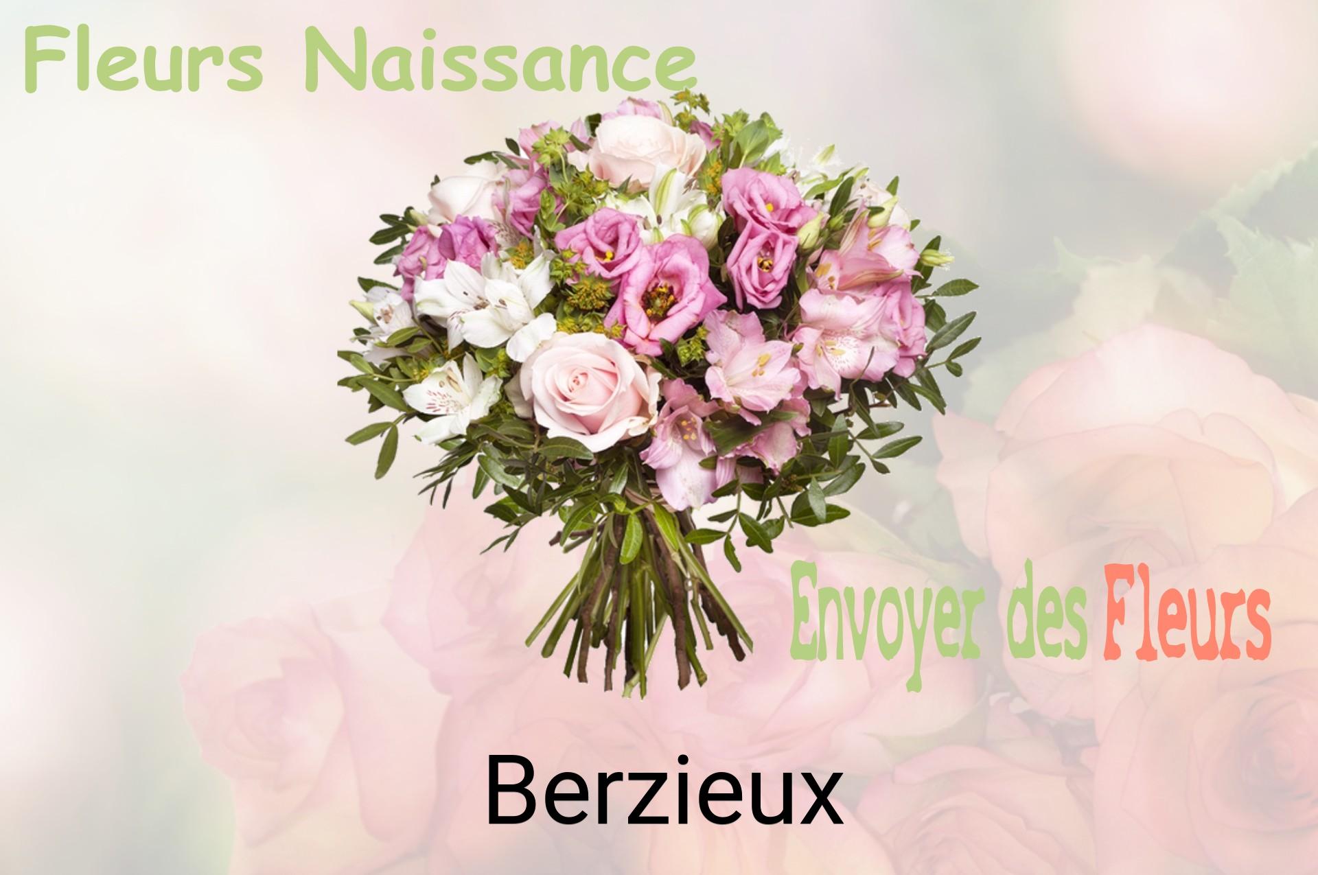 Bouquet de fleurs de naissance livré à Berzieux