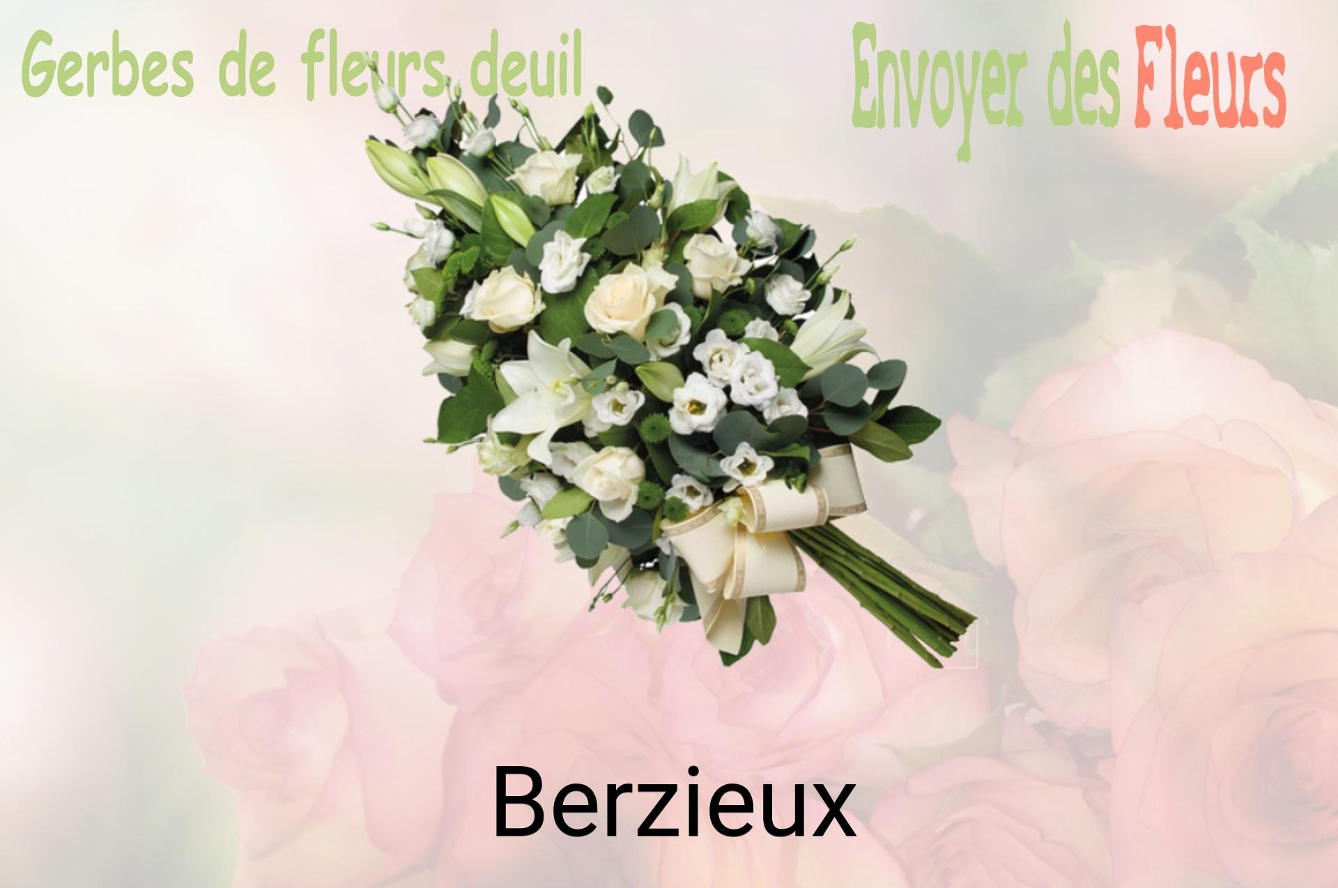 Gerbe de fleurs de deuil livrée à Berzieux